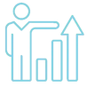 site icon graph standing