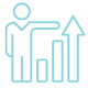 site icon graph standing